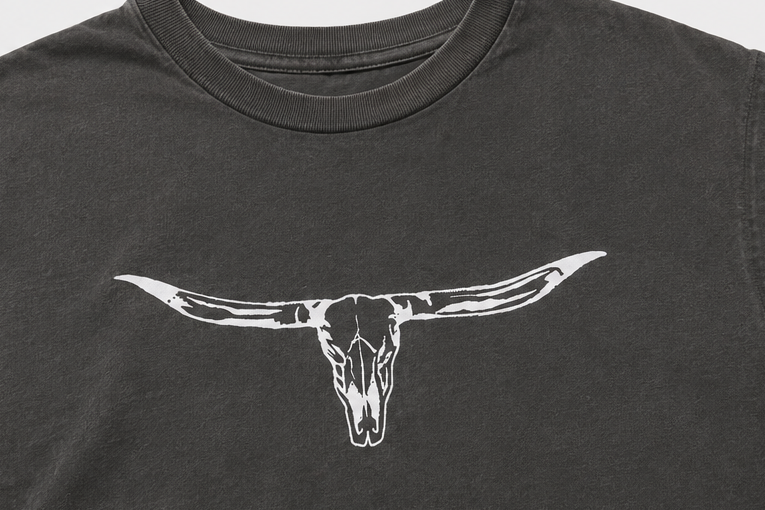 Embroidered Longhorn Cropped Tank Top
