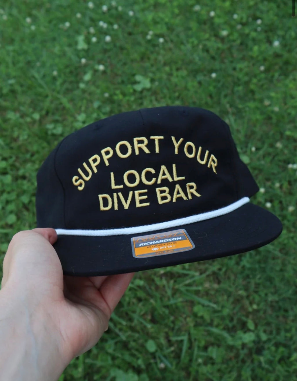 Embroidered Support Your Local Dive Bar Snapback Cap