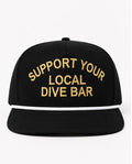 Embroidered Support Your Local Dive Bar Snapback Cap