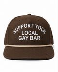 Embroidered Support Your Local Gay Bar Snapback Cap
