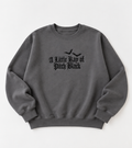 Embroidered A Little Ray Of Pitch Black Crewneck or Hoodie