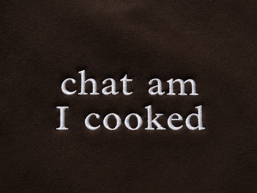 Embroidered Am I Cooked Crewneck or Hoodie