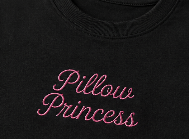 Embroidered Pillow Princess Baby Tee