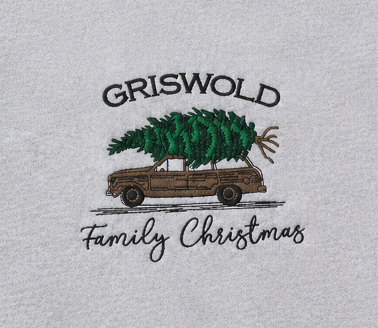 Embroidered Griswold Family Christmas Crewneck or Hoodie