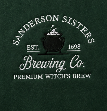 Embroidered Halloween Sanderson Sister's Crewneck or Hoodie