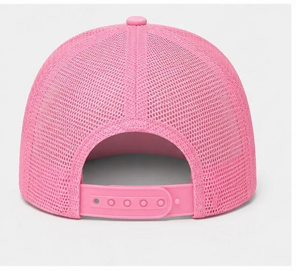 Embroidered It Costs a Lot of Money Pink Trucker Hat