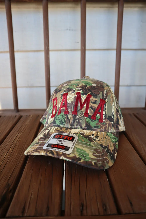 Embroidered Bama Baseball Cap
