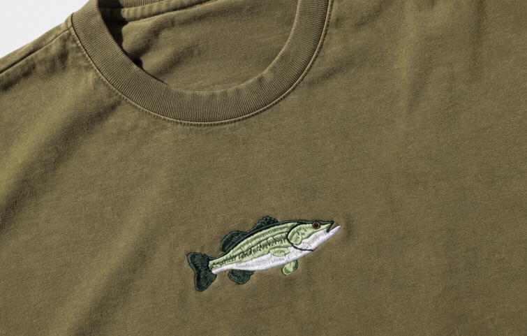 Embroidered Bass Cropped Tank Top