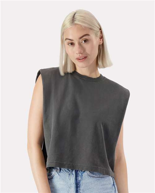 Embroidered Masc Princess Cropped Tank Top