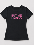 Embroidered Buy Me Drinks Baby Tee