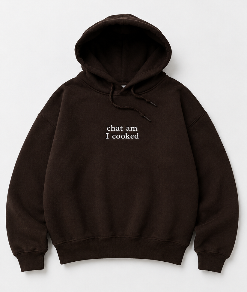 Embroidered Am I Cooked Crewneck or Hoodie