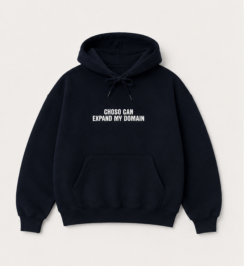 Embroidered Choso Can Can Expand My Domain Crewneck or Hoodie