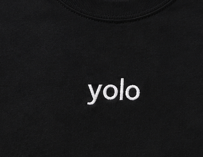Embroidered Yolo Baby Tee