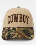 Embroidered Cowboy Camo Baseball Cap