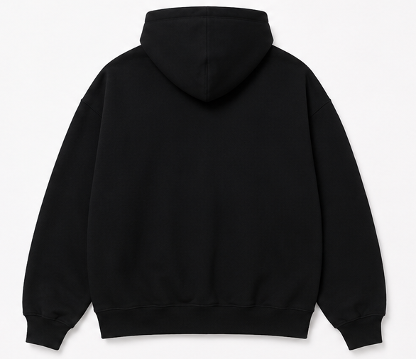 Embroidered Crashout Black Crewneck or Hoodie
