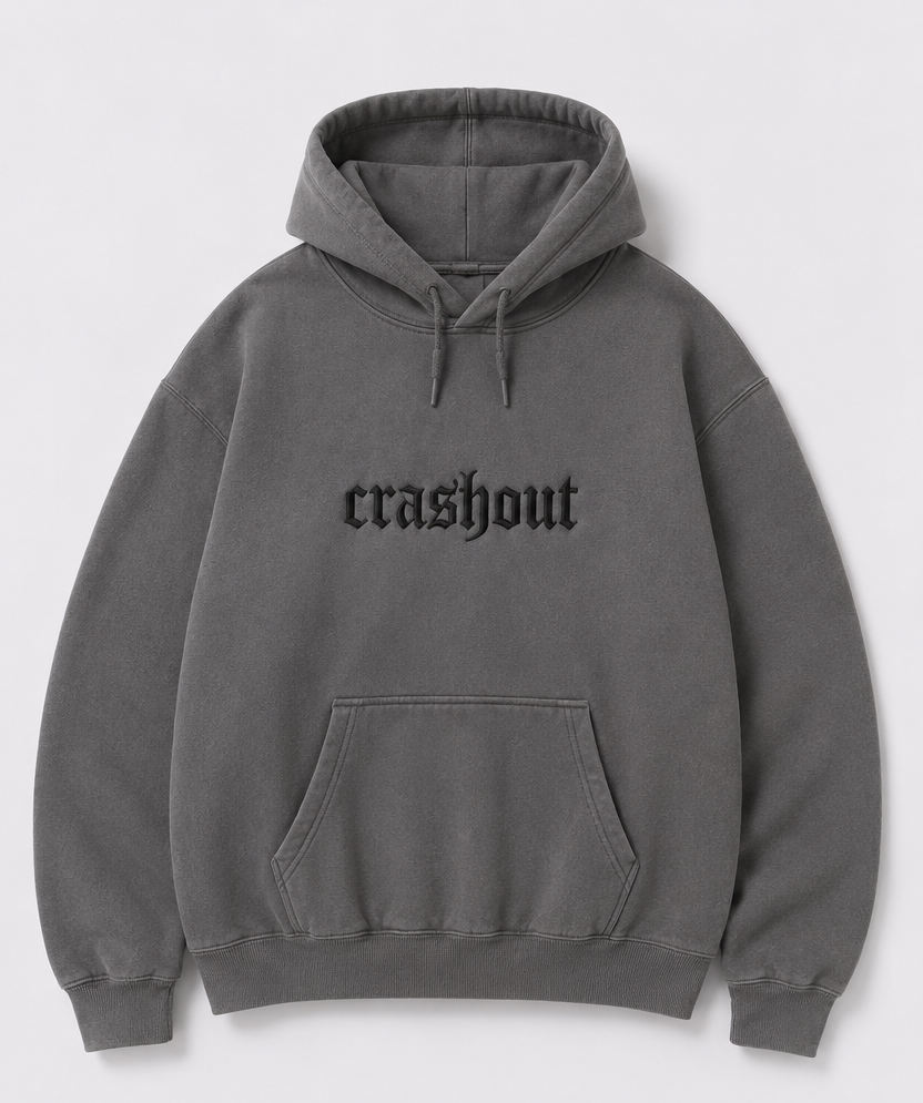 Embroidered Crashout Crewneck or Hoodie