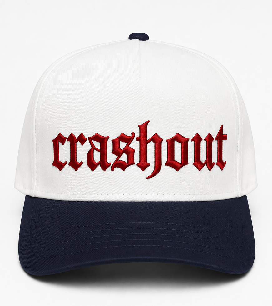 Embroidered Crashout Baseball Cap