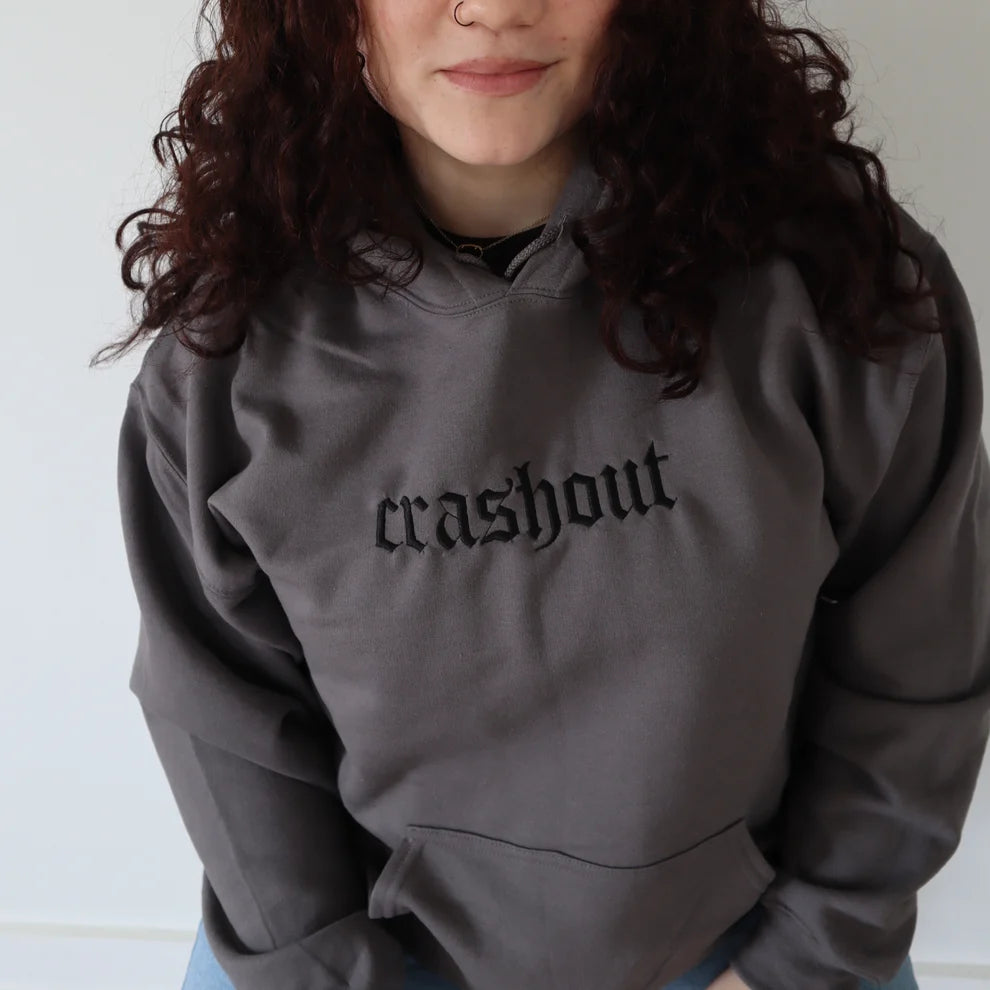 Embroidered Crashout Crewneck or Hoodie