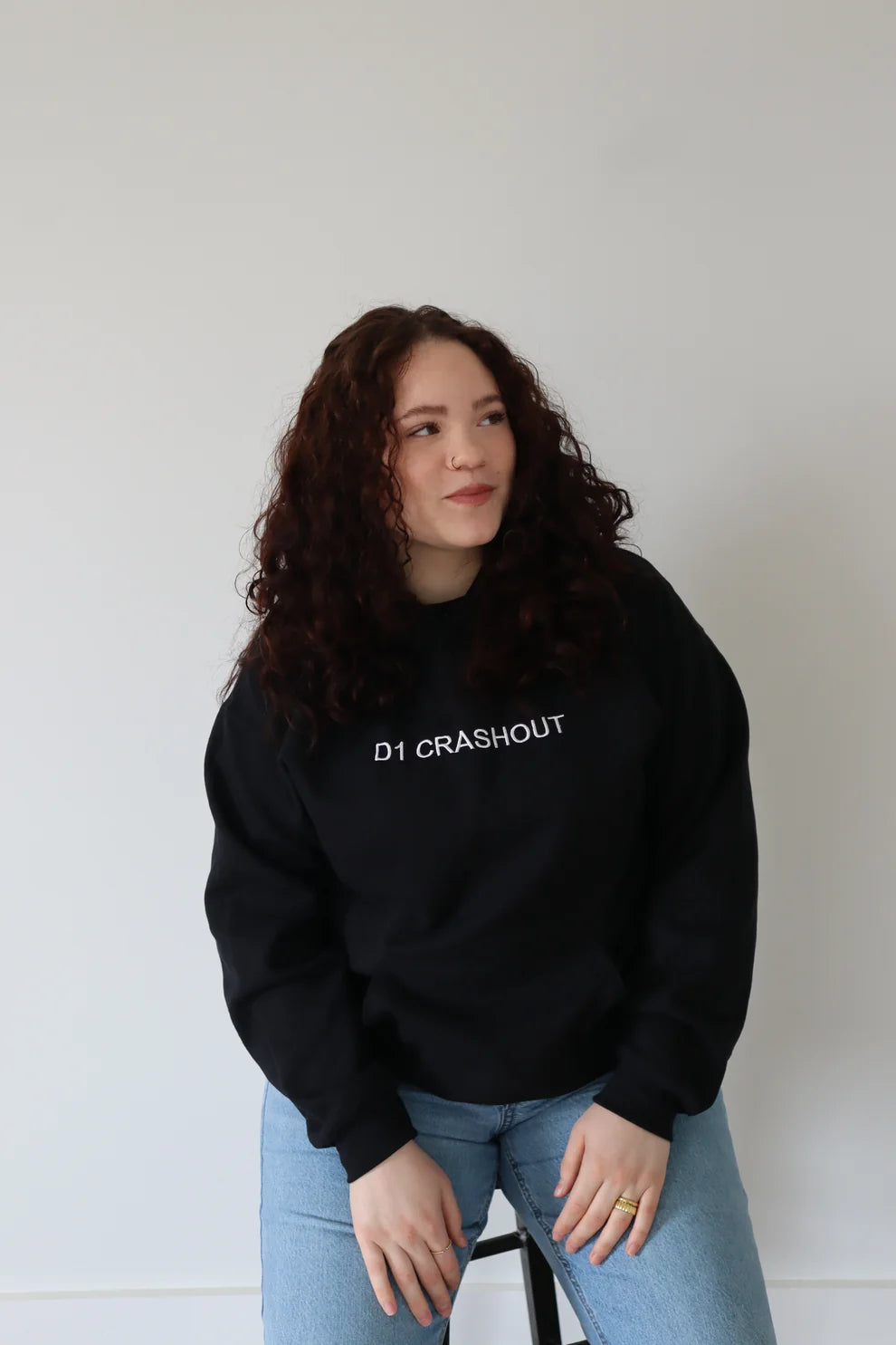 Embroidered D1 Crashout Crewneck or Hoodie