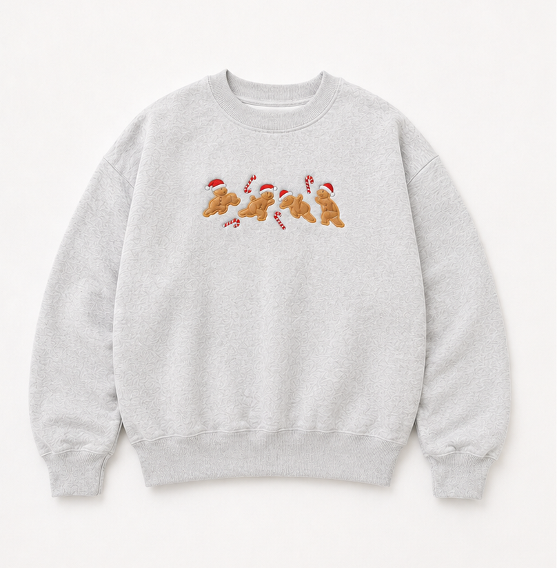 Embroidered Christmas Dino Nuggets Crewneck or Hoodie