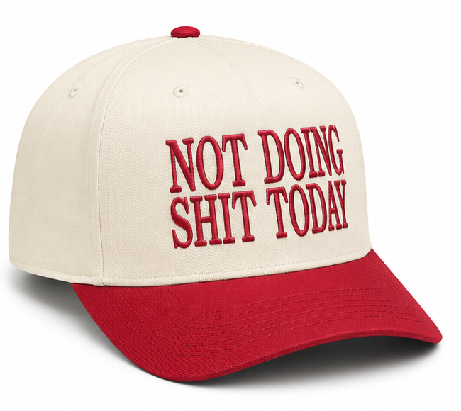 Embroidered Not Doing Shi Today Baseball Cap