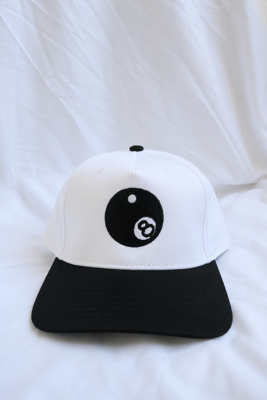 Embroidered Eight Ball Baseball Cap