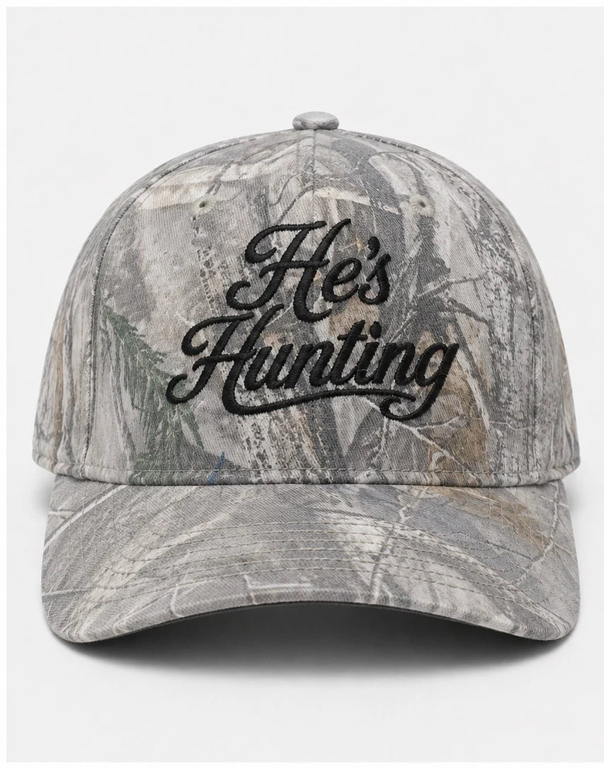 He's Hunting Camo Snapback Hat