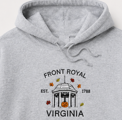 Embroidered Front Royal Halloween Gazebo Crewneck or Hoodie