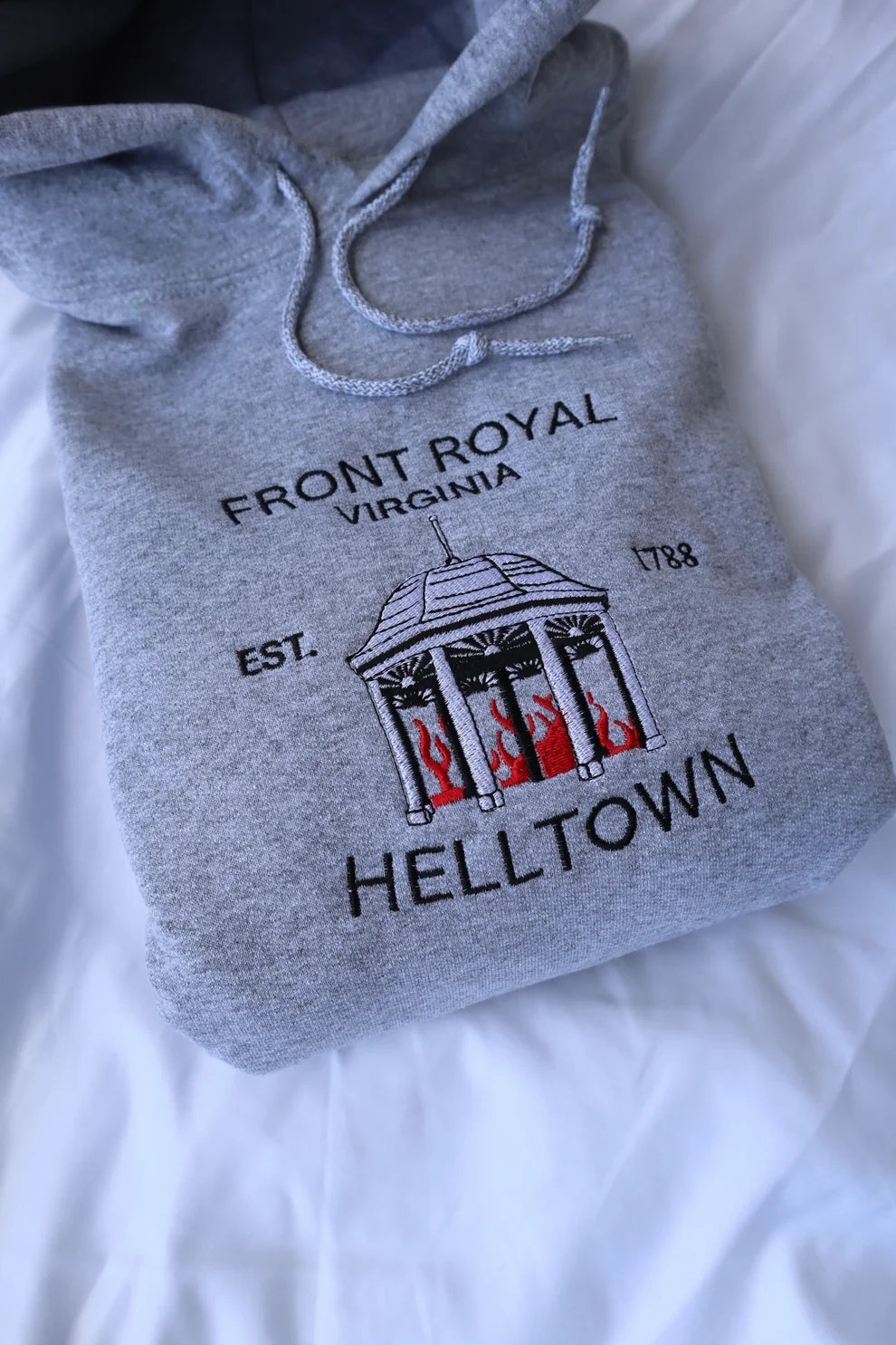 Embroidered Front Royal Helltown Crewneck or Hoodie