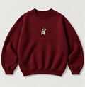 Embroidered Christmas Snowman Crewneck or Hoodie