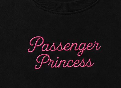 Embroidered Passenger Princess Baby Tee