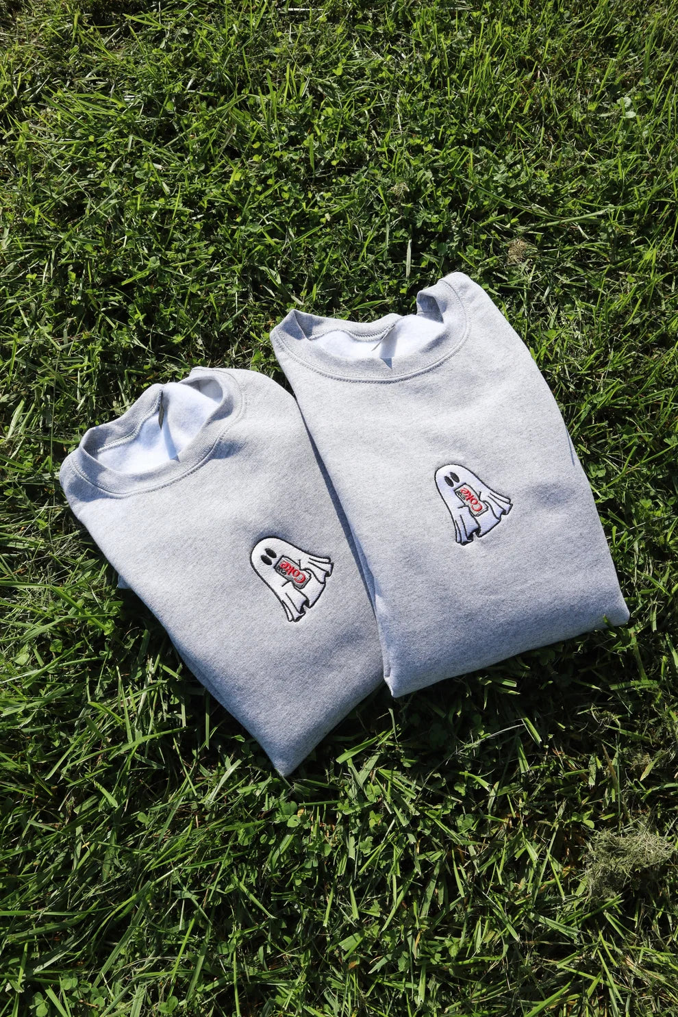 Embroidered Ghost Diet Soda Crewneck or Hoodie