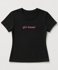 Embroidered Girl Kisser Baby Tee