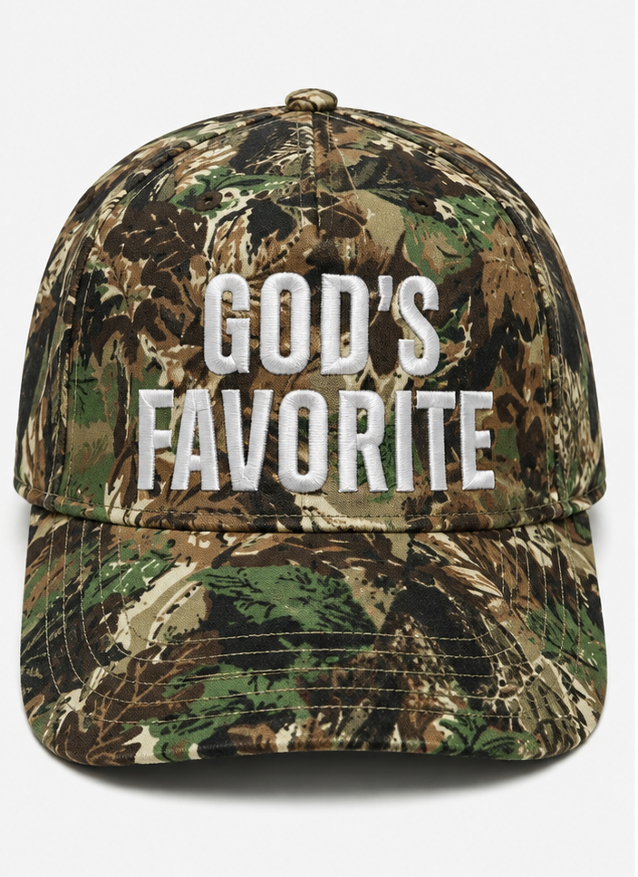 Embroidered God's Favorite Baseball Cap