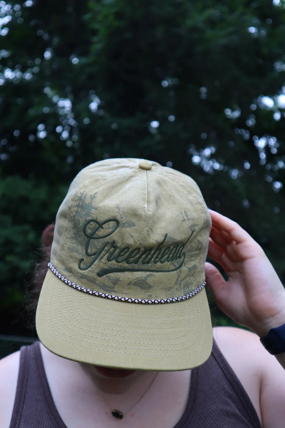 Embroidered Greenhead Hat