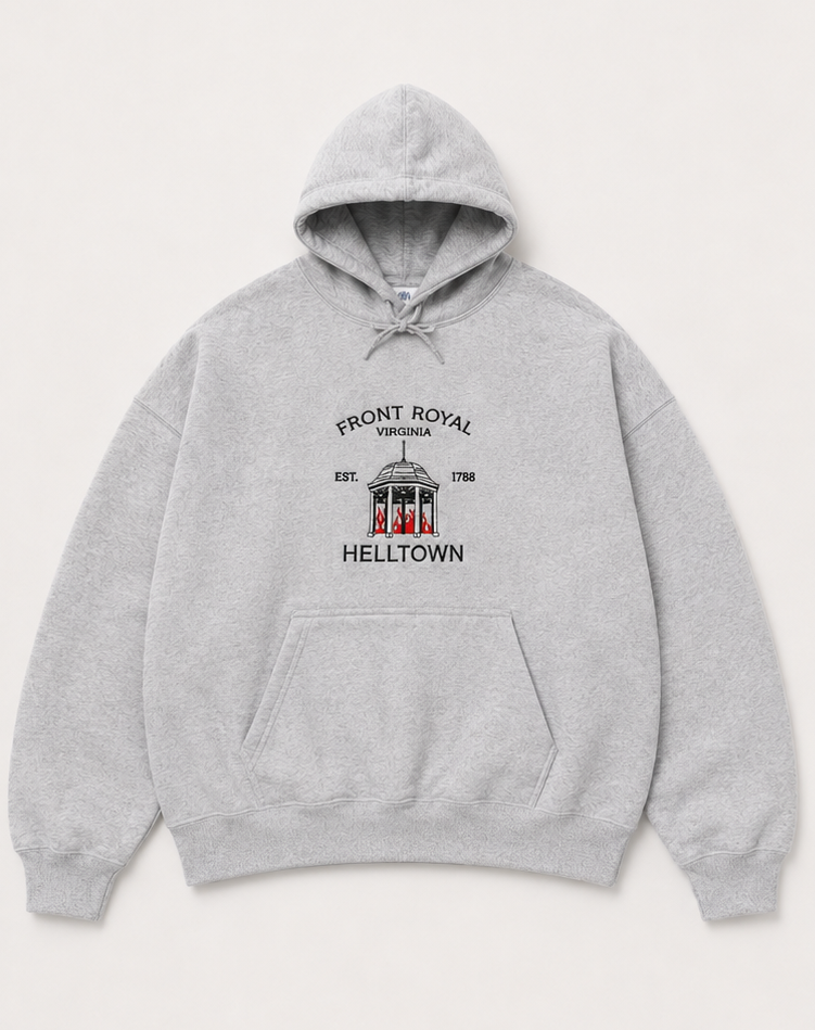 Embroidered Front Royal Helltown Crewneck or Hoodie