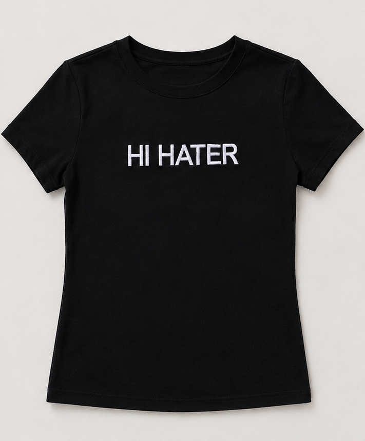 Embroidered Hi Bye Baby Tee
