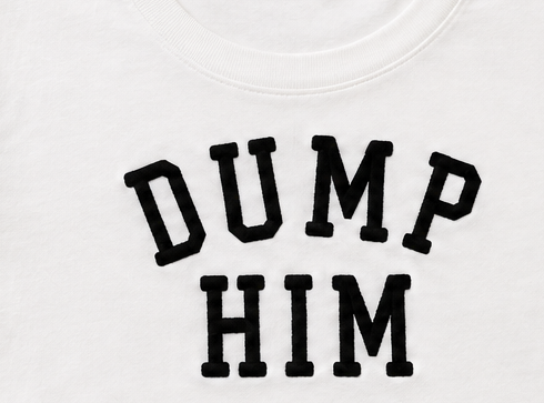 Embroidered Dump Him Baby Tee