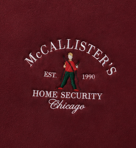 Embroidered Christmas McCallister’s Home Security Crewneck or Hoodie