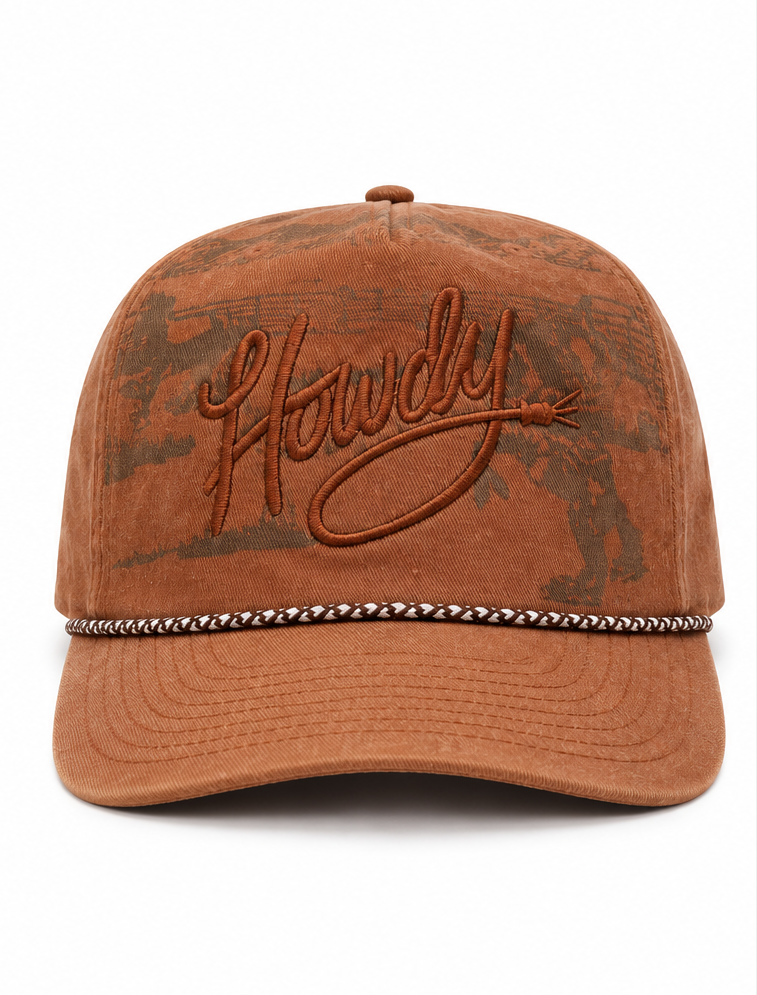 Embroidered Howdy Cowboy Hat