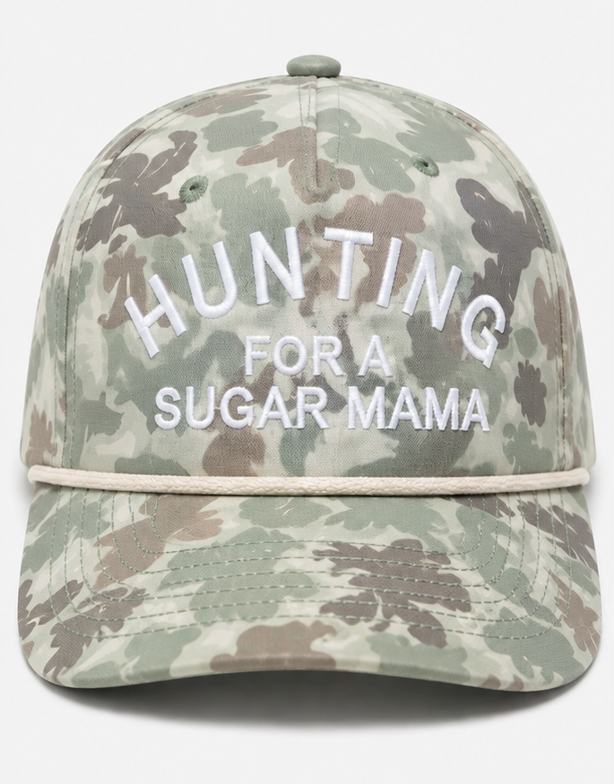 Embroidered Hunting For A Sugar Mama Hat