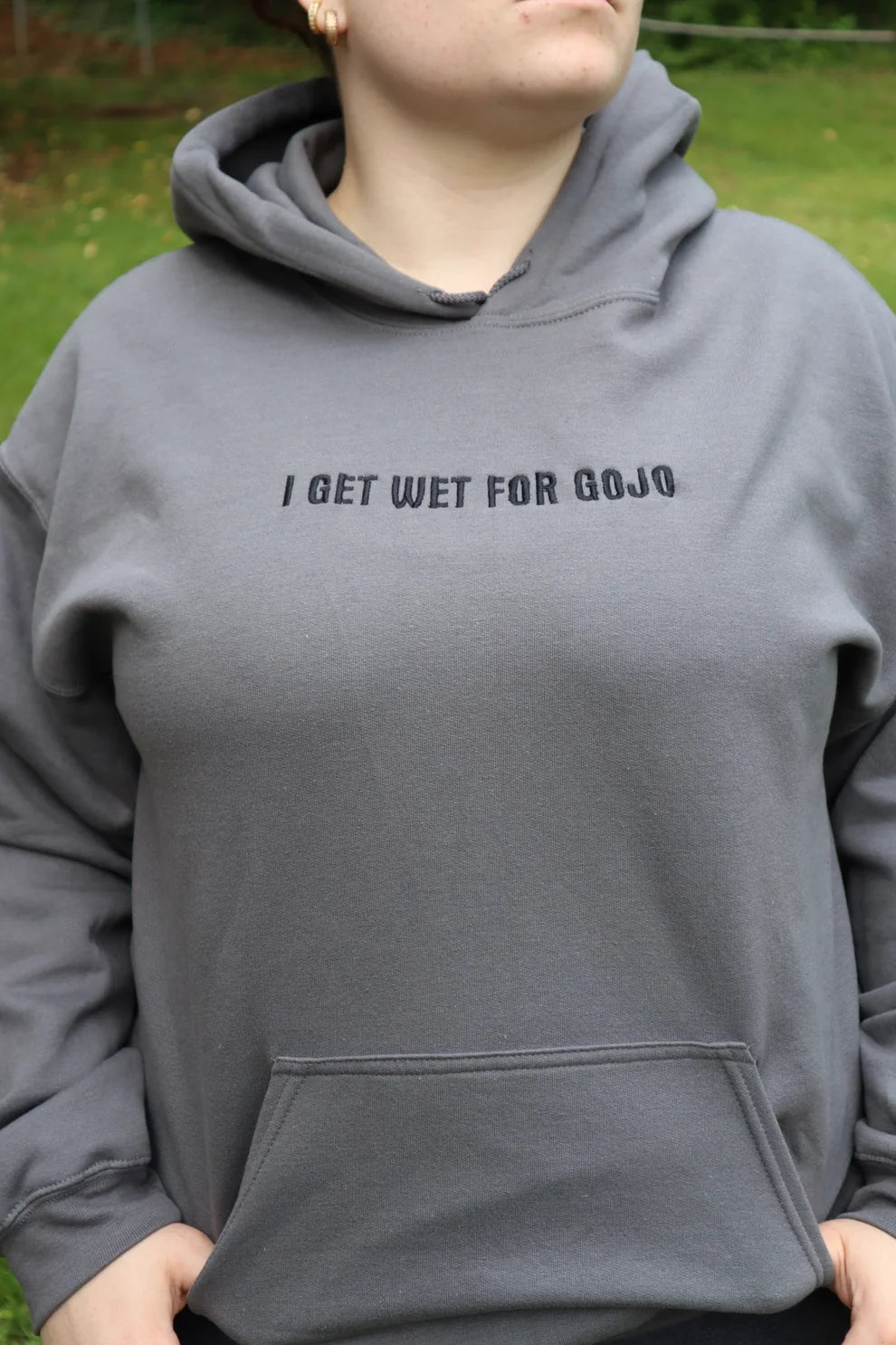 Embroidered I Get Wet For Gojo Crewneck or Hoodie