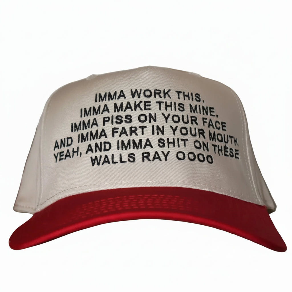 Embroidered Ima Work This Ray Baseball Cap