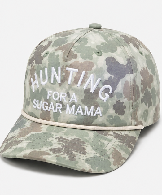 Embroidered Hunting For A Sugar Mama Hat
