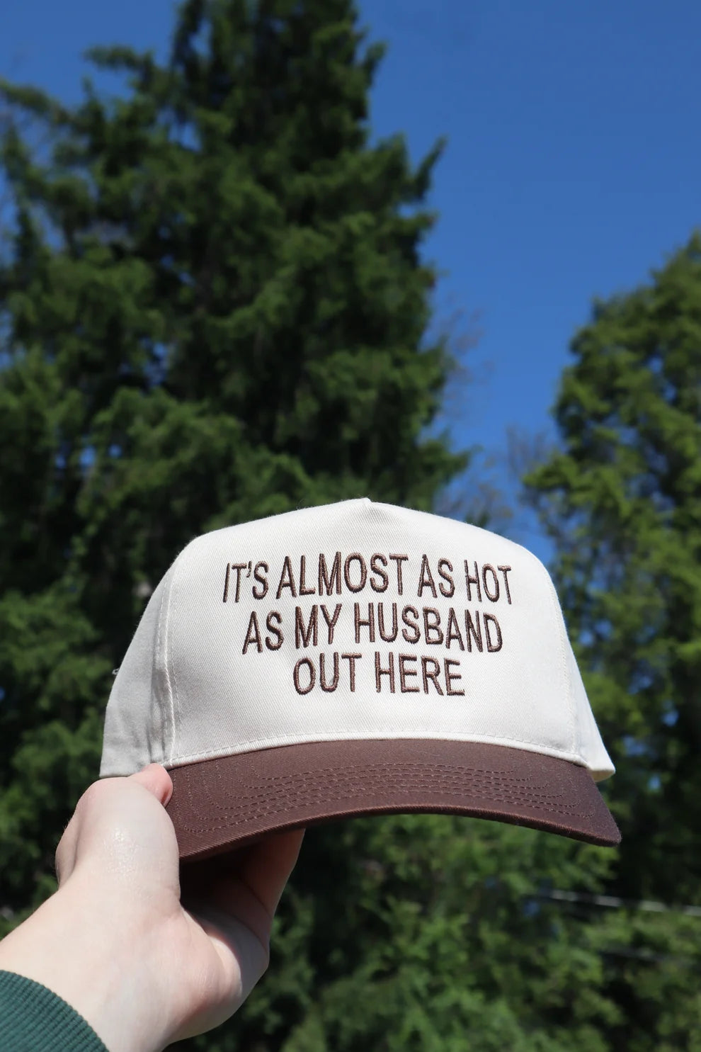 Embroidered It's Almost As Hot As My Husband Outside Baseball Cap