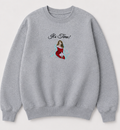 Embroidered Christmas It's Time Crewneck or Hoodie