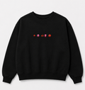 Embroidered Halloween Pink Guy Eating Pumpkin Crewneck or Hoodie