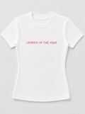 Embroidered Lesbian Of The Year Baby Tee