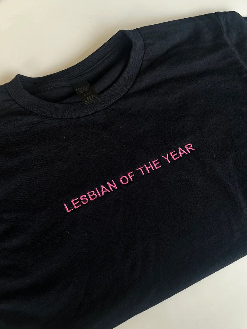Embroidered Lesbian Of The Year Baby Tee