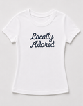 Embroidered Locally Adored Baby Tee